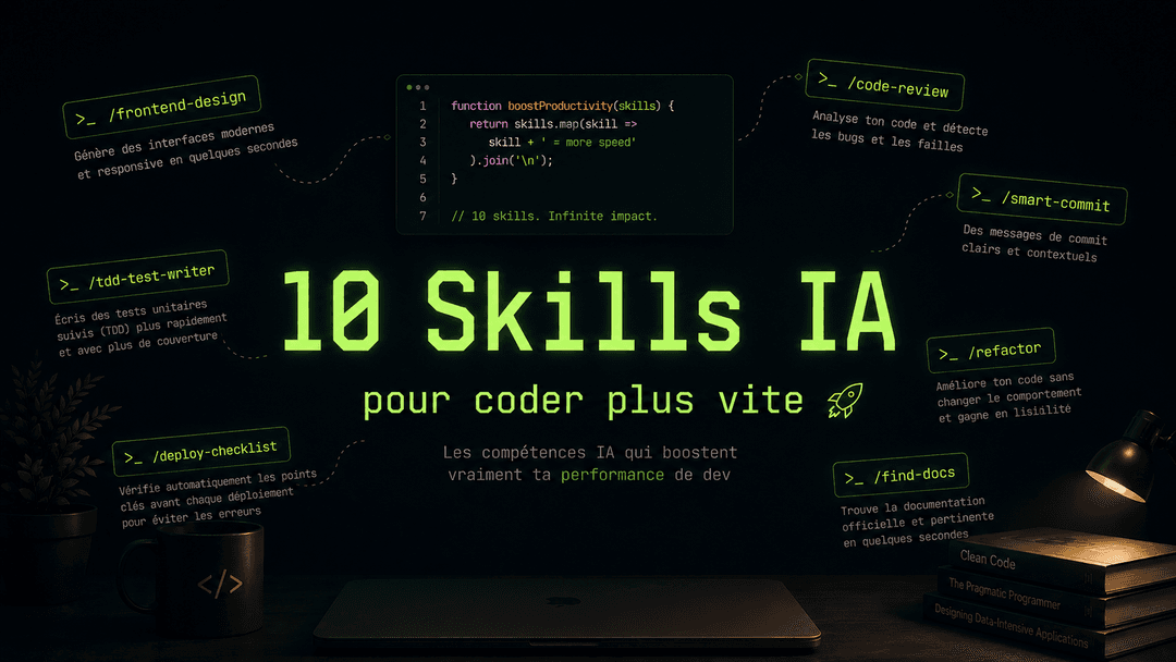 10 Skills IA indispensables pour un dev qui veut aller vite